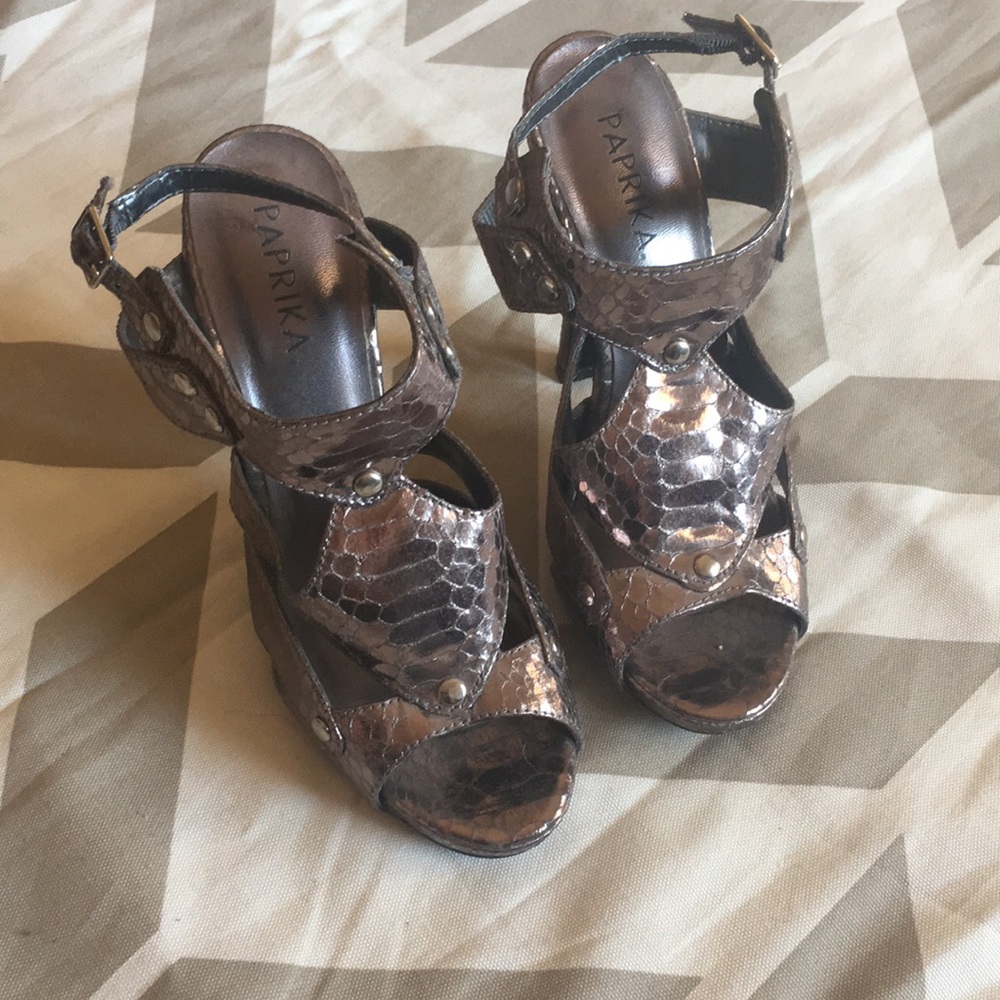 Super fun Metallic Heels!!!